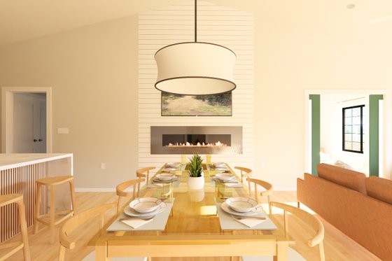 Interior - Dining Room for Farmhouse House Plan #126-256 - 3 bed, 2 bath
