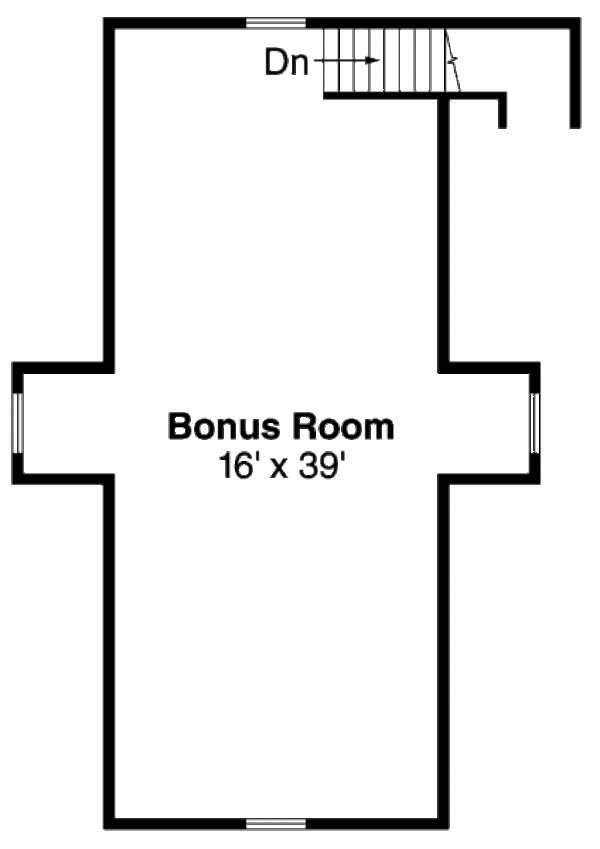 Home Plan - Traditional Floor Plan - Upper Floor Plan #124-661