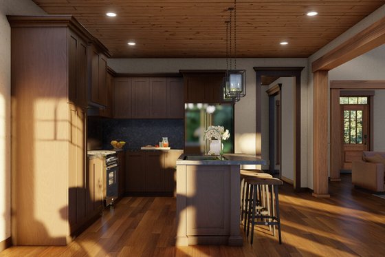 Interior - Kitchen 1 for Country House Plan #17-2901 - 3 bed, 2 bath