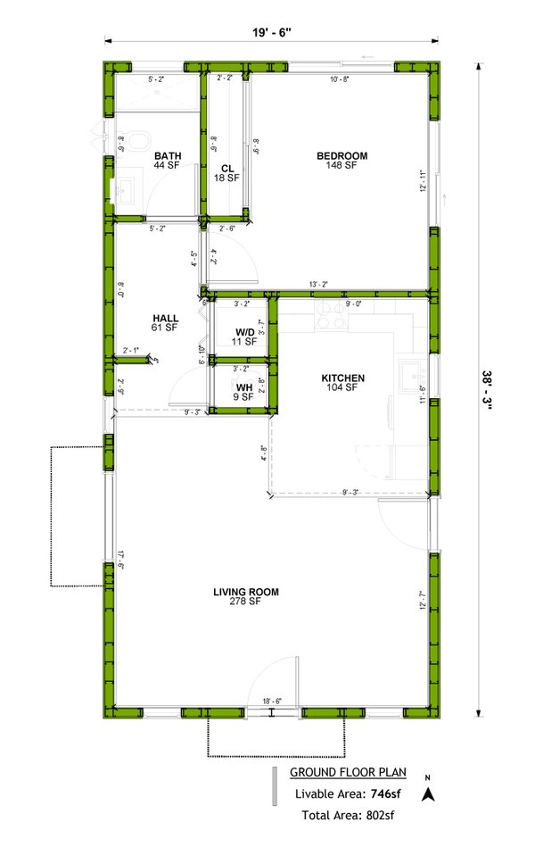 House Plan Design - Adobe / Southwestern Floor Plan - Main Floor Plan #1106-53