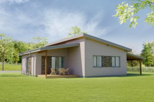 Modern Exterior - Front Elevation Plan #538-17
