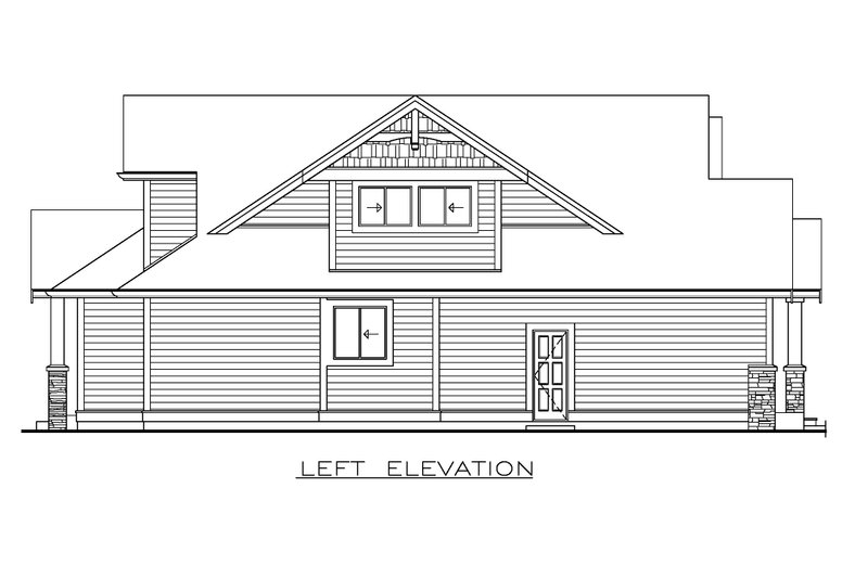 Dream House Plan - Exterior - Other Elevation for Craftsman House Plan #1100-154 - 3 bed, 2.5 bath