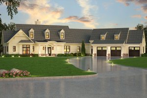 Ranch Exterior - Front Elevation Plan #119-430