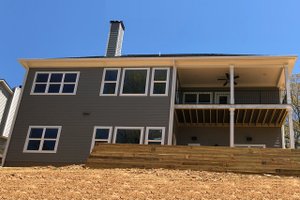 Exterior - Front Elevation 3 for Ranch House Plan #437-88 - 3 bed, 3.5 bath