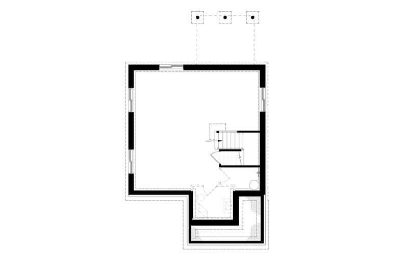 Home Plan - Unfinished Basement Foundation
