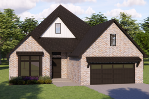 Exterior - Front Elevation 3 for Traditional House Plan #1119-3 - 4 bed, 3 bath