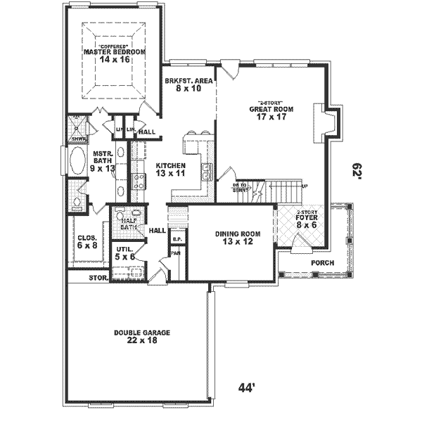 European Floor Plan - Main Floor Plan #81-504