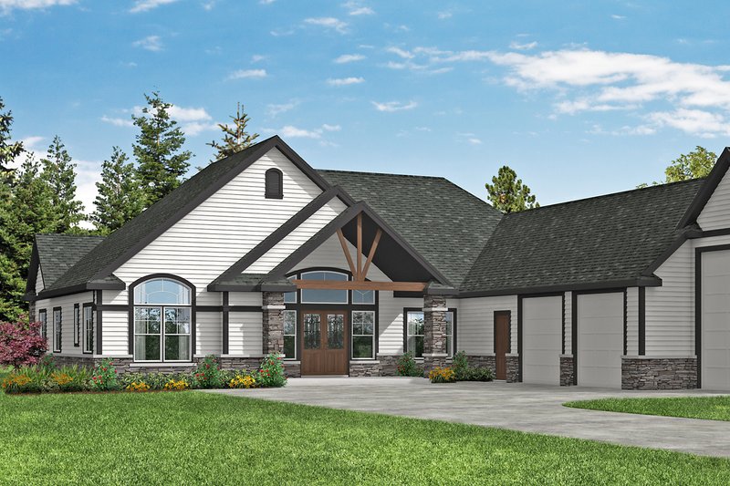 Craftsman Style House Plan - 2 Beds 2.5 Baths 2652 Sq/Ft Plan #124-1182