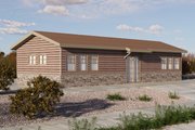 Ranch Style House Plan - 2 Beds 1 Baths 779 Sq/Ft Plan #1106-99 Exterior 