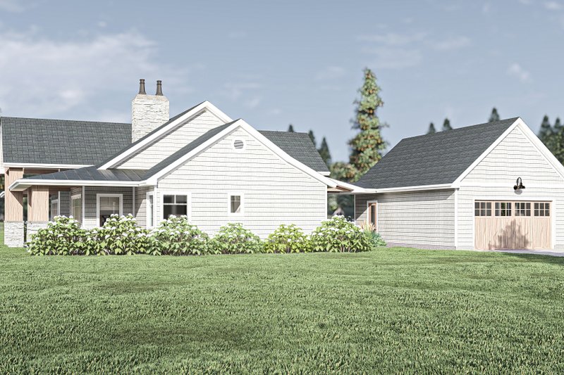 House Blueprint - Exterior - Other Elevation 1 for Beach House Plan #455-488 - 2 bed, 2.5 bath