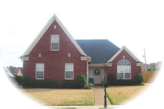 Exterior - Front Elevation for European House Plan #81-1448 - 3 bed, 2 bath