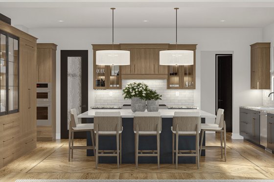 Interior - Kitchen for Modern House Plan #455-520 - 5 bed, 4.5 bath
