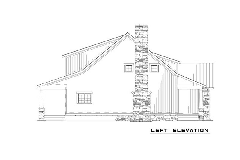 Home Plan - Exterior - Other Elevation for Bungalow House Plan #17-2481 - 3 bed, 2 bath