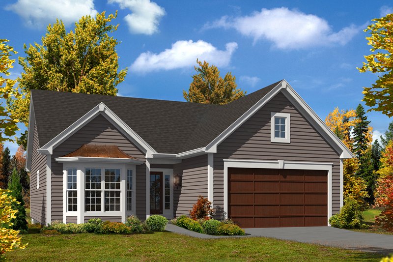 Home Plan - Cottage Exterior - Front Elevation Plan #57-619