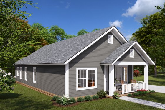 Exterior - Other Elevation 2 for Ranch House Plan #513-2 - 3 bed, 2 bath