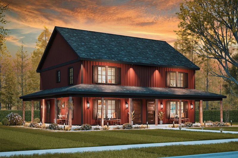 Home Plan - Exterior - Other Elevation for Barndominium House Plan #54-621 - 6 bed, 6 bath