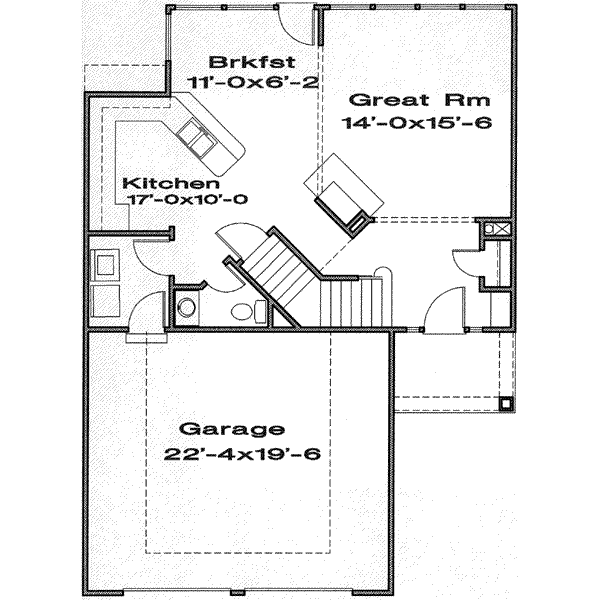 Traditional Floor Plan - Main Floor Plan #6-137