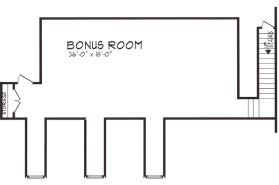 Floor Plan - Other Floor for Traditional House Plan #62-124 - 4 bed, 3 bath