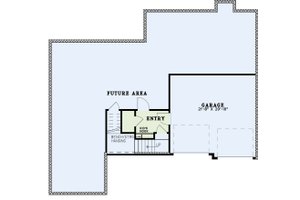Floor Plan - Lower Floor for Traditional House Plan #17-303 - 3 bed, 2 bath