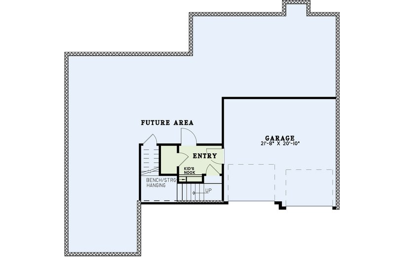 Dream House Plan - Floor Plan - Lower Floor for Traditional House Plan #17-303 - 3 bed, 2 bath