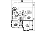 Traditional Style House Plan - 3 Beds 2 Baths 1681 Sq/Ft Plan #25-4854 