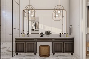 Interior - Master Bathroom 1 for Barndominium House Plan #455-252 - 2 bed, 2 bath