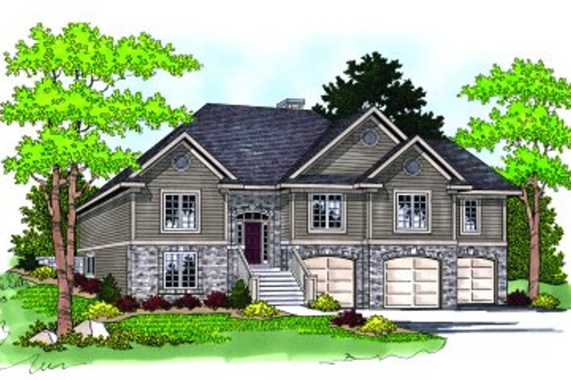 Dream House Plan - Craftsman Exterior - Front Elevation Plan #70-453