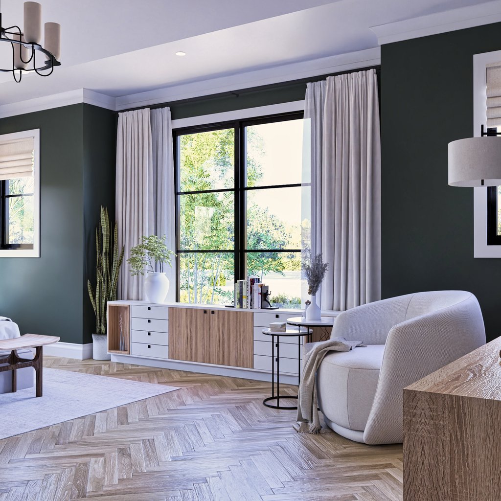 Interior - Master Bedroom 1 for Contemporary House Plan #119-474 - 3 bed, 3 bath