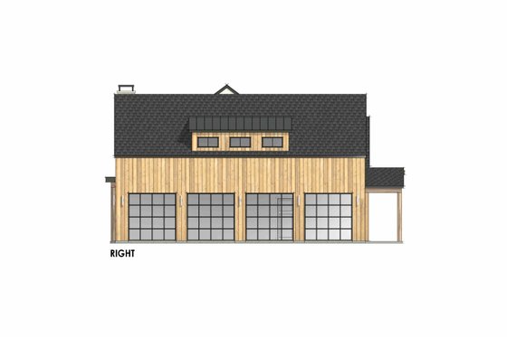 Exterior - Other Elevation for Farmhouse House Plan #1096-5 - 4 bed, 4.5 bath