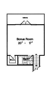 Floor Plan - Other Floor for European House Plan #417-408 - 4 bed, 3 bath