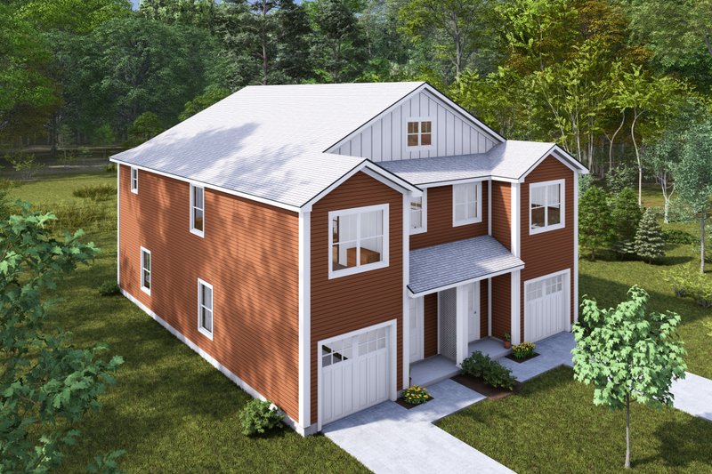 Architectural House Design - Exterior - Other Elevation 4 for Cottage House Plan #513-2278 - 3 bed, 2.5 bath