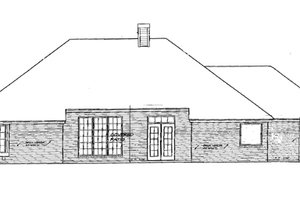 Exterior - Rear Elevation for Traditional House Plan #310-288 - 3 bed, 2 bath