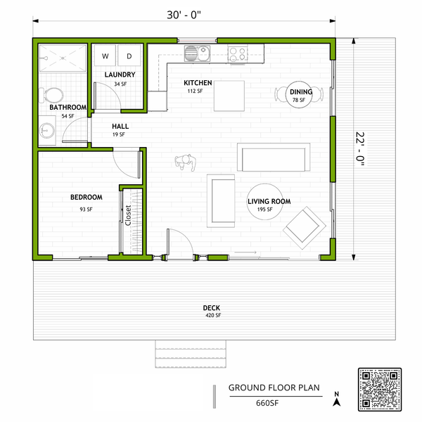 Contemporary Floor Plan - Main Floor Plan #1106-3