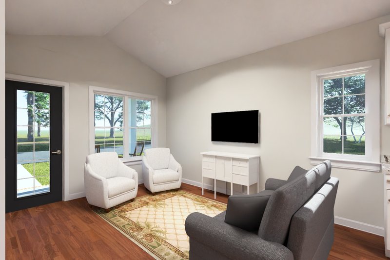 Architectural House Design - Interior - Family Room for Cottage House Plan #513-2455 - 2 bed, 2 bath