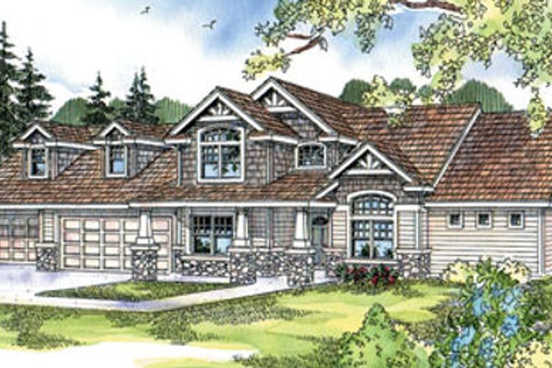 Home Plan - Craftsman Exterior - Front Elevation Plan #124-675