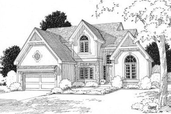 Exterior - Front Elevation for Traditional House Plan #6-201 - 4 bed, 2.5 bath