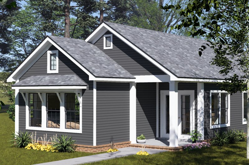 Dream House Plan - Exterior - Other Elevation for Cottage House Plan #513-2441 - 2 bed, 2 bath