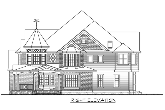 Exterior - Other Elevation 3 for Craftsman House Plan #132-161 - 4 bed, 3.5 bath