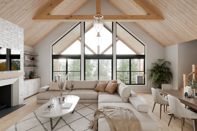 Dream House Plan - Interior - Family Room for Country House Plan #1089-60 - 2 bed, 2 bath