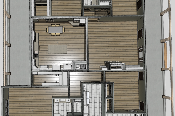 Interior - Other 1 for Farmhouse House Plan #44-316 - 4 bed, 3 bath
