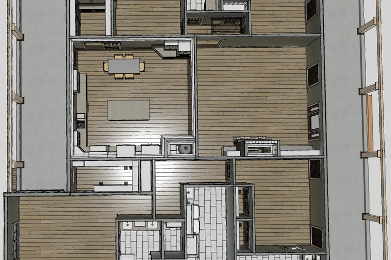 House Plan Design - Interior - Other 1 for Farmhouse House Plan #44-316 - 4 bed, 3 bath