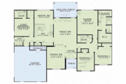 European Style House Plan - 4 Beds 3 Baths 2022 Sq/Ft Plan #17-1111 