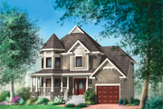 Victorian Style House Plan - 3 Beds 1 Baths 1596 Sq/Ft Plan #25-4708 