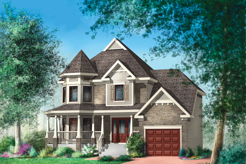 Victorian Style House Plan - 3 Beds 1 Baths 1596 Sq/Ft ...