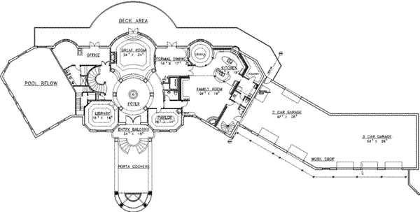Architectural House Design - Classical Floor Plan - Main Floor Plan #117-146