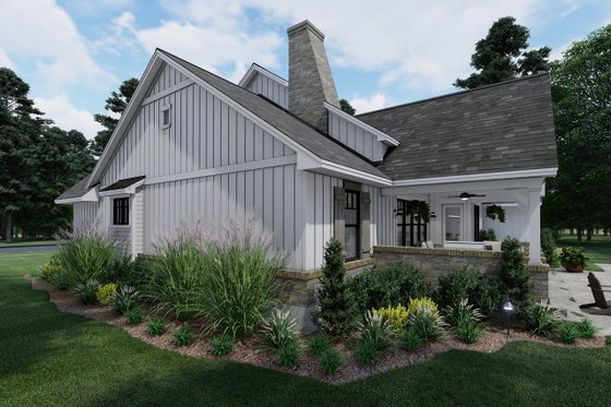 Exterior - Other Elevation for Farmhouse House Plan #120-265 - 4 bed, 2 bath