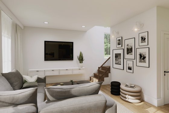 Interior - Family Room 1 for Contemporary House Plan #23-2825 - 3 bed, 1.5 bath