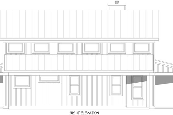 Exterior - Other Elevation 1 for Barndominium House Plan #932-1130 - 2 bed, 2.5 bath