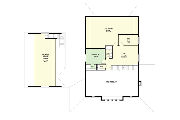 Dream House Plan - Floor Plan - Upper Floor for Farmhouse House Plan #1092-68 - 4 bed, 4.5 bath