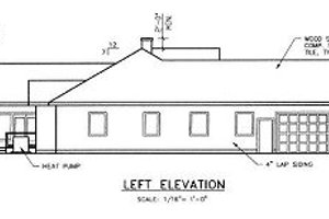 Exterior - Other Elevation for Ranch House Plan #60-452 - 4 bed, 4 bath